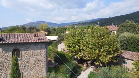 Breathtaking-aerial-top-view-flight-Tuscany-Italy-Charlie-Relais-Villa-countryside