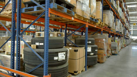 shot-of-stacked-boxes-and-merchandise-in-warehouse,-customs