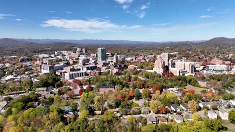 asheville-nc,-north-carolina-aerial-pullout-in-autumn
