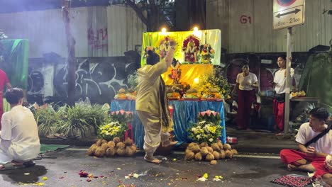 Devotees-pray-and-perform-a-dance-ritual-during-the-Navaratri-Festival-in-Bangkok,-Thailand