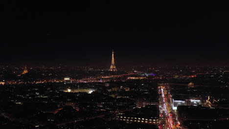 Nachtansicht-Der-Stadt-Paris-Zentrum-Frankreich