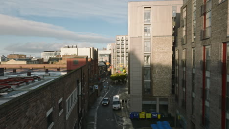 From-above,-witness-Liverpool's-roads-in-a-rare,-undisturbed-state.