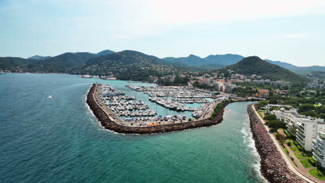 Port-La-Napoule-Paradise:-Aerial-View-of-Coastal-Retreat