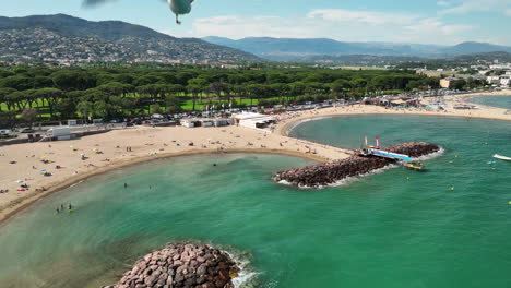 Cannes-Shore:-Aerial-Glimpse-of-Mandelieu's-Coastline