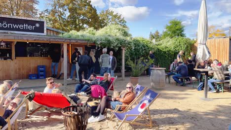 People-Hang-Out-in-Berlin-Beach-Bar-at-Mauerpark-during-Flea-Market