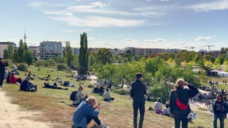 View-to-Famous-Mauerpark-in-Berlin-Prenzlauer-Berg-with-Flea-Market