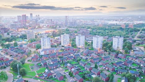 Drone-shot-urban-residential-area-Manchester-City-in-North-England