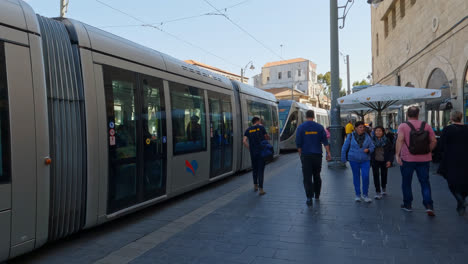 First-Person-POV-Walking-in-Jerusalem,-Holy-City-of-Israel