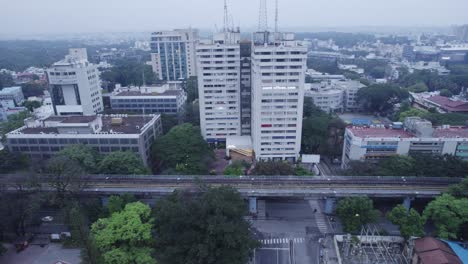 Luftaufnahmen-Des-Gewerbegebiets-Bangalore-Für-Die-IT-Branche