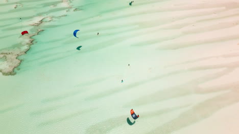 Kite-surfers-glide-over-shallow-Zanzibar-waters
