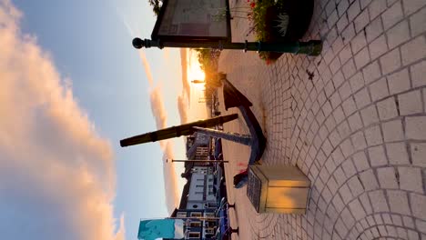 An-Anchor-on-the-Main-Street-and-square-of-scenic-coastal-town-of-Bantry-in-County-Cork