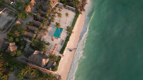 Overhead-view-of-beach-resort-with-pool-in-Zanzibar