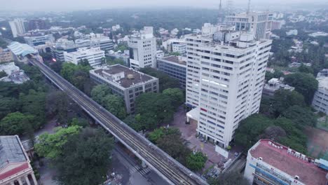 Imágenes-Aéreas-Del-área-Comercial-De-Bengaluru-Hitech-City-Para-Sectores-De-Empresas-De-TI.