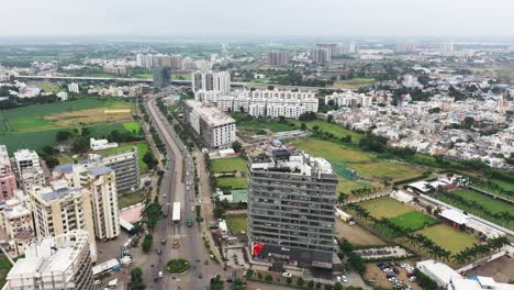 Aerial-cinematic-drone-view-of-150-feet-ring-road