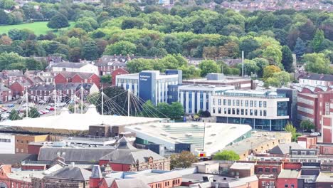 Rotherham-College-Behind-Rotherham-Market-In-South-Yorkshire,-UK