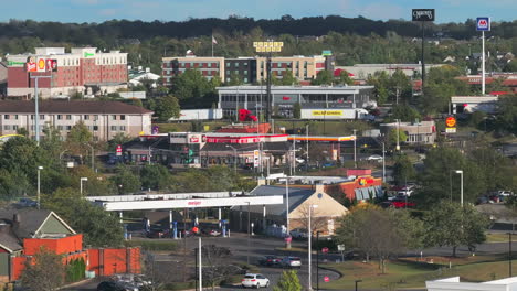 Densely-crowded-commercial-shopping-hub-full-of-vehicle-traffic