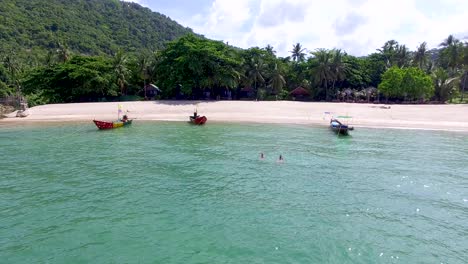 Establish-Video-of-Haad-Than-Sadet-beach-in-Phuket-at-the-Andaman-Sea-in-Thailand