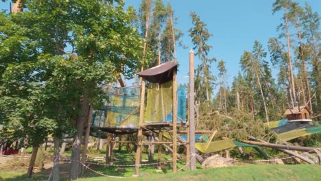 Tervete,-Latvia---19-August-2023:-Ruined-Amusement-Park-After-a-Storm