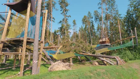 Tervete,-Letonia---19-De-Agosto-De-2023:-Parque-De-Atracciones-En-Ruinas-Después-De-Una-Tormenta