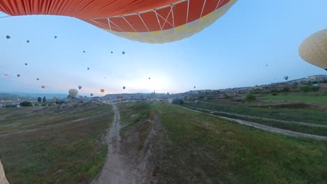 Ballonfahrt-über-Kappadokien,-Türkei,-Tour