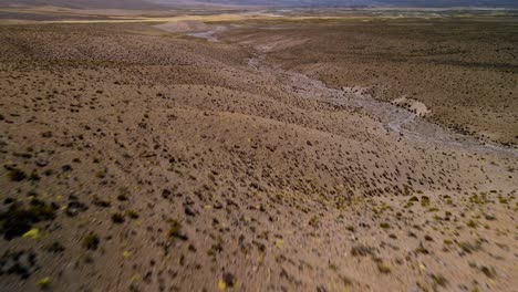 Aerial-view-of-Lauca-National-Park,-Chile---reveal,-drone-shot