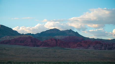 área-De-Conservación-Nacional-De-Red-Rock-Canyon-Las-Vegas,-Nevada,-Puesta-De-Sol