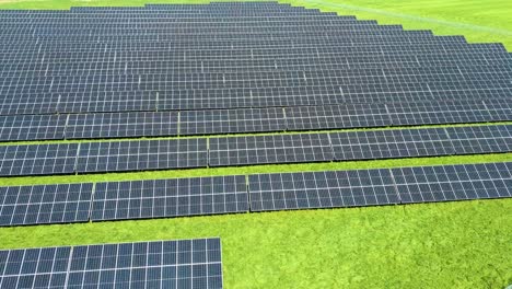 Aerial-View-of-Solar-Panels-Farm-Solar-Cell-With-Sunlight