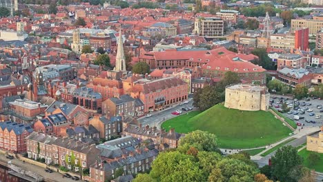 Drone-shot-York-Castle-or-Cliffords-Tower