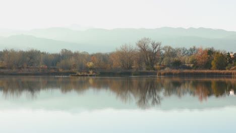 Boulder-Colorado-Wasserlandschaft,-Teiche-Von-Boulder-Colorado-Herbstsaison