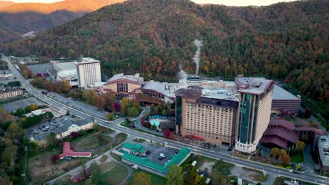 Harrahs-Casino-Im-Cherokee-Resort-Aus-Der-Luft