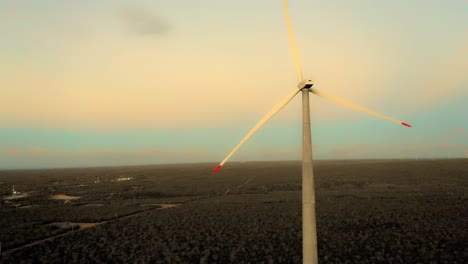 Wind-turbine-rotating-generating-green-energy