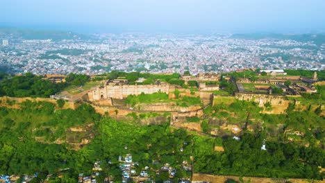 Fuerte-De-Gwalior-Vista-Aérea-Dji-Mini-3pro