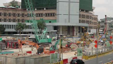 Construction-Site-Opposite-Novena-Station-On-The-North-South-Corridor-Project