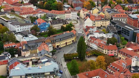 Gorgeous-aerial-top-view-flight-Goethe-house-Weimar-old-town-cultural-city-Thuringia-germany-fall-23