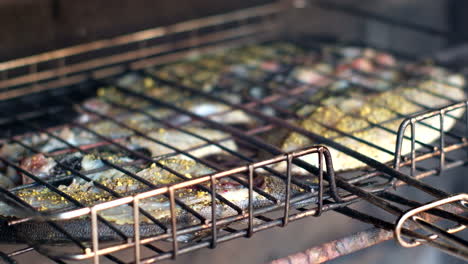 Closeup-view-of-Galjoen-on-grid-being-barbecued-on-open-fire