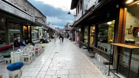 SARAJEVO:-Gazi-Husrev-beg-Mosque,-Latin-Bridge,-Miljacka-River,-Cemetery-Walks,-Baščaršija,-Telephoto-Lens,-Sunrise,-Cobblestone-Streets,-Cityscape,-Landmarks,-Street-Exploration