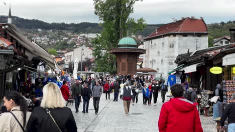 SARAJEVO:-Latin-Bridge,-Clock-Tower,-Gazi-Husrev-beg-Mosque,-Olympic-Spirit,-Sebilj-Fountain,-Wide-Angle-Lens,-Sarajevo,-Cityscape,-Cemetery-Walks,-Telephoto-Lens