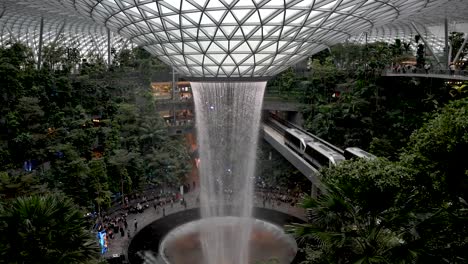 Overlooking-Amazing-Indoor-Waterfall-At-Jewel-Changi-Airport