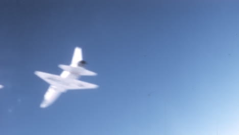 Cold-War-Era-T-38-Talons-Military-Planes-in-Formation---Underbelly-Pilot-View