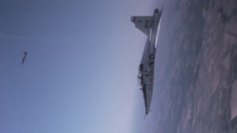 1960s-US-Fighter-Jet-in-Flight-Close-Up---Cockpit-POV-Vertical-Vintage-Footage