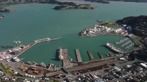 Lyttelton,-Größter-Hafen-Der-Südinsel,-Neuseeland