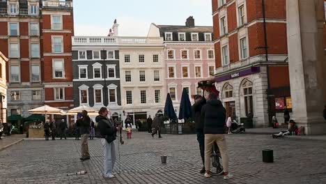 Riding-on-a-unicycle,-London,-United-Kingdom