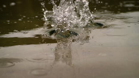 Stones-hitting-water-surface-in-super-slow-motion