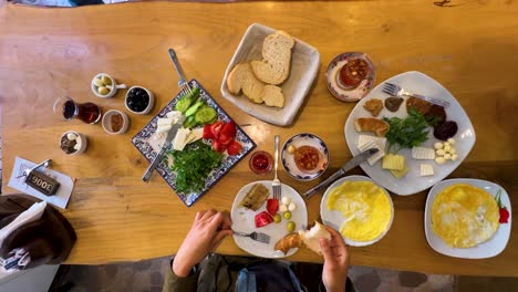 Stay-serve-breakfast-Turkey-hotel-Turkish-Kahvalti-service-delicious-breakfast-together-traditional-serpme-kahvalti-food-beverage-wine-halal-amasya-city-istanbul-tour-travel-visit-Mediterranean-life
