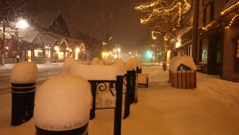 Weihnachten-Winter-Schneesturm-In-Canmore,-Ab