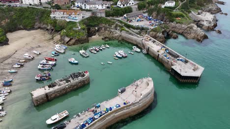 Harbour-Newquay-Cornwall-UK-drone,aerial