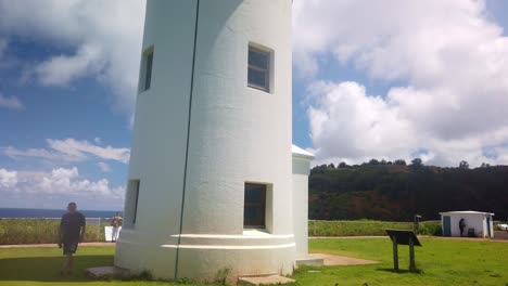 Cardán-En-Auge-De-Nenes-Y-El-Faro-De-Kilauea-Point-En-La-Costa-Norte-De-Kaua&#39;i-En-Hawai&#39;i