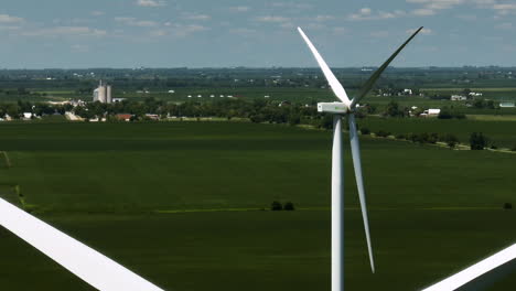 Wind-Turbine-Standstill-In-The-Field-With-Green-Crops