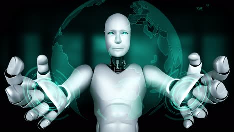 Future-financial-technology-controll-by-AI-robot-huminoid-uses-machine-learning
