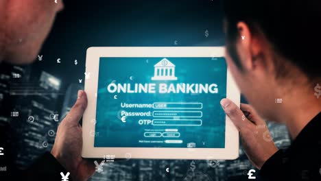 Online-Banking-Für-Digitale-Geldtechnologie-Konzeptionell